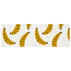 Banana Fruit Yellow Summer Banner And Sign 9  X 3  by Mariart