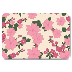 Floral Vintage Flowers Large Doormat