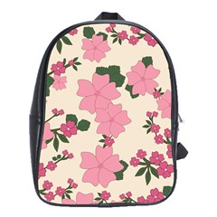 Floral Vintage Flowers School Bag (xl)