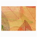 Leaves Patterns Colorful Leaf Pattern Large Glasses Cloth (2 Sides) Front