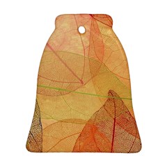 Leaves Patterns Colorful Leaf Pattern Bell Ornament (Two Sides)