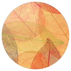 Leaves Patterns Colorful Leaf Pattern Round Trivet