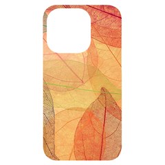 Leaves Patterns Colorful Leaf Pattern iPhone 14 Pro Black UV Print Case