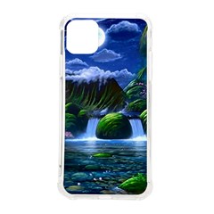 Flamingo Paradise Scenic Bird Fantasy Moon Paradise Waterfall Magical Nature Iphone 11 Pro Max 6 5 Inch Tpu Uv Print Case by Ndabl3x