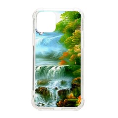 Paradise Forest Painting Bird Deer Waterfalls Iphone 11 Pro 5 8 Inch Tpu Uv Print Case by Ndabl3x