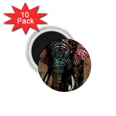 Tribal Elephant 1 75  Magnets (10 Pack)  by Ndabl3x