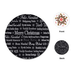 Abstract Advent Backdrop Background Card Playing Cards Single Design (round) by Azkajaya