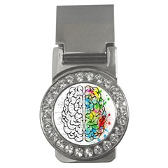 Brain Mind Psychology Idea Drawing Short Overalls Money Clips (cz) 