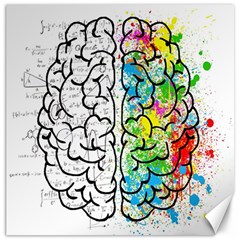 Brain Mind Psychology Idea Drawing Short Overalls Canvas 20  X 20  by Azkajaya
