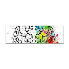 Brain Mind Psychology Idea Drawing Short Overalls Sticker (bumper) by Azkajaya