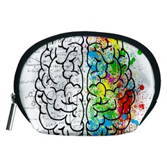 Brain Mind Psychology Idea Drawing Short Overalls Accessory Pouch (medium) by Azkajaya