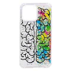 Brain Mind Psychology Idea Drawing Short Overalls Iphone 14 Pro Max Tpu Uv Print Case by Azkajaya