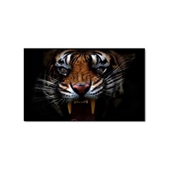 Tiger Angry Nima Face Wild Sticker Rectangular (10 pack)