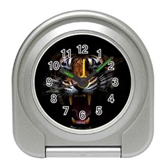 Tiger Angry Nima Face Wild Travel Alarm Clock