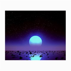 Sunset Colorful Nature Night Purple Star Small Glasses Cloth (2 Sides)