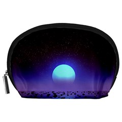 Sunset Colorful Nature Night Purple Star Accessory Pouch (large)