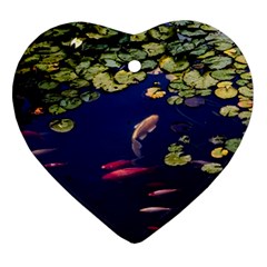 Koi Fish Carp Heart Ornament (two Sides)