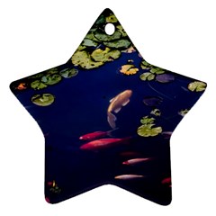 Koi Fish Carp Star Ornament (two Sides) by Cemarart