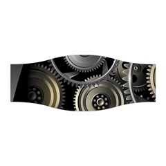 Abstract Style Gears Gold Silver Stretchable Headband