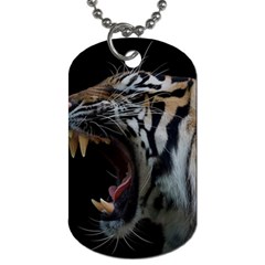 Angry Tiger Roar Dog Tag (one Side)