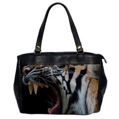 Angry Tiger Roar Oversize Office Handbag (2 Sides)