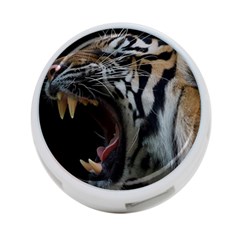 Angry Tiger Roar 4-port Usb Hub (two Sides)