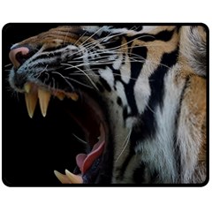 Angry Tiger Roar Fleece Blanket (medium)