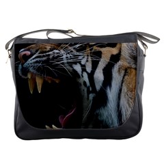 Angry Tiger Roar Messenger Bag