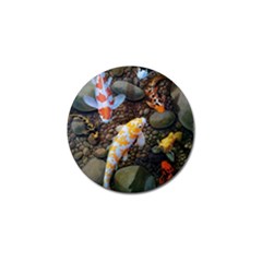 Koi Fish Clown Pool Stone Golf Ball Marker