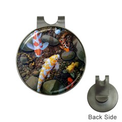 Koi Fish Clown Pool Stone Hat Clips With Golf Markers