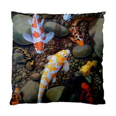 Koi Fish Clown Pool Stone Standard Cushion Case (one Side)