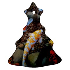 Koi Fish Clown Pool Stone Ornament (christmas Tree) 