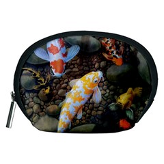 Koi Fish Clown Pool Stone Accessory Pouch (medium)