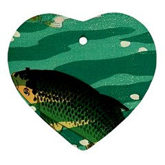 Japanese Koi Fish Ornament (heart)