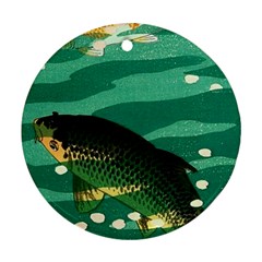 Japanese Koi Fish Round Ornament (two Sides)