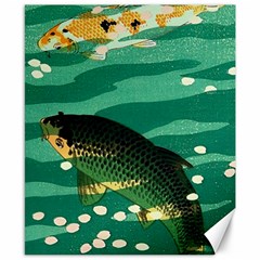 Japanese Koi Fish Canvas 8  X 10 