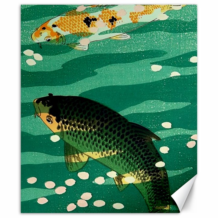 Japanese Koi Fish Canvas 20  x 24 