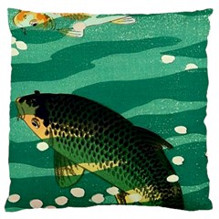 Japanese Koi Fish Large Cushion Case (two Sides)