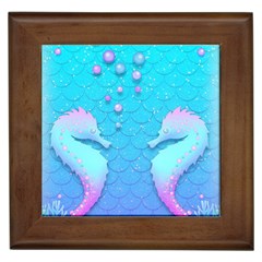 Seahorse Framed Tile