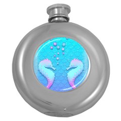 Seahorse Round Hip Flask (5 Oz)