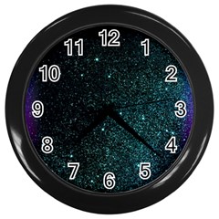 Abstract Effect Gold Led Light Pink Purple Red Wall Clock (black)