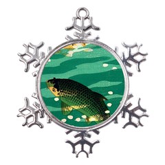 Japanese Koi Fish Metal Large Snowflake Ornament