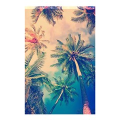 Palm Trees Beauty Nature Clouds Summer Shower Curtain 48  X 72  (small) 