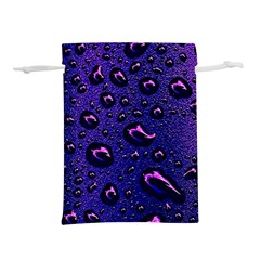 Purple Waterdrops Water Drops Lightweight Drawstring Pouch (s) by Cemarart