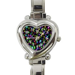 Star Colorful Christmas Abstract Heart Italian Charm Watch