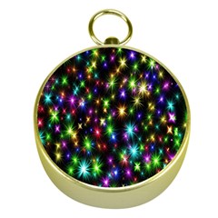 Star Colorful Christmas Abstract Gold Compasses