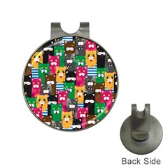 Cat Funny Colorful Pattern Hat Clips With Golf Markers by Grandong