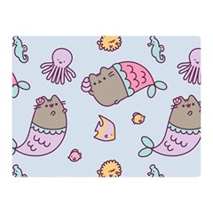 Pusheen Cat Cute Two Sides Premium Plush Fleece Blanket (mini) by Grandong