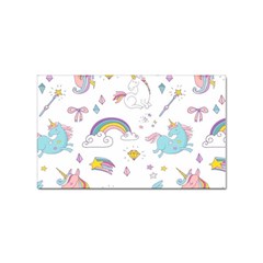 Unicorn Diamond Rainbow Shooting Star Sticker (rectangular) by Grandong