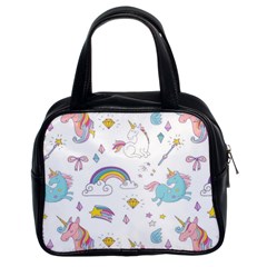 Unicorn Diamond Rainbow Shooting Star Classic Handbag (two Sides) by Grandong